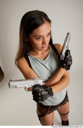 SHRIMA STANDING POSE WITH TWO GUNS